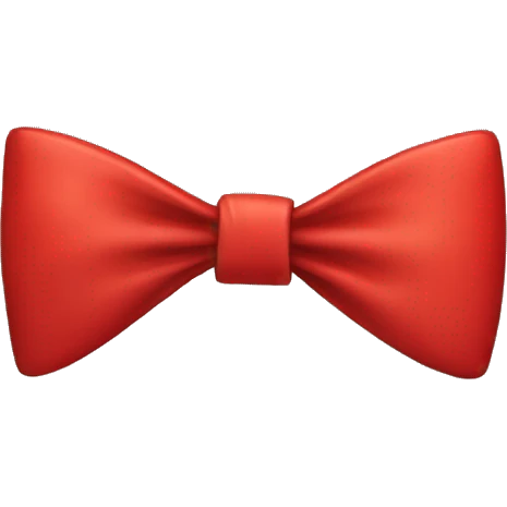 Red bow emoji