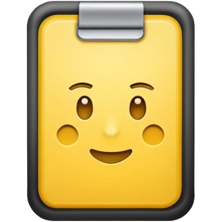 yellow card emoji