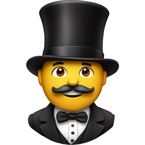pebis with top hat emoji