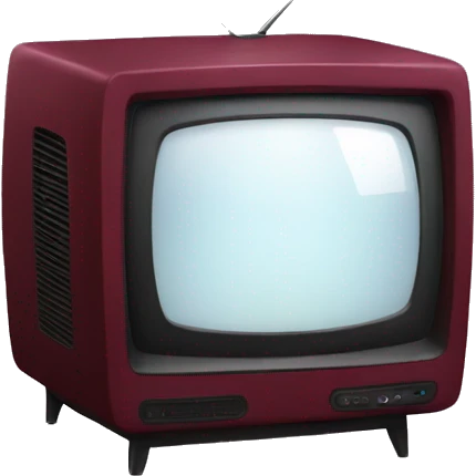 burgundy TV emoji