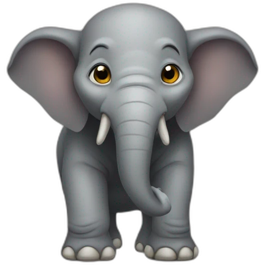 dwarf elephant emoji