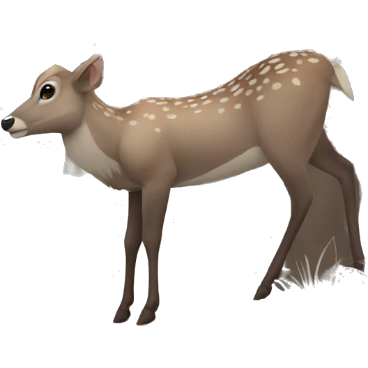 wild deer in forest emoji