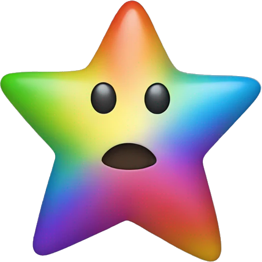 Multicolore star  emoji