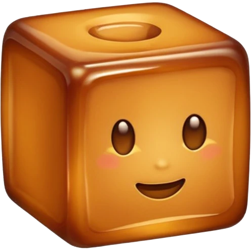 caramel cube emoji