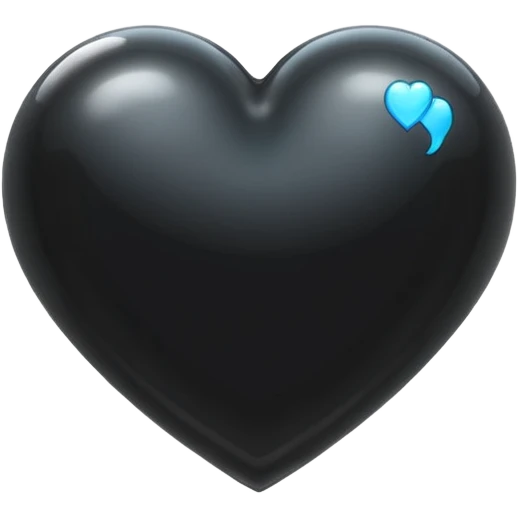Create an emoji featuring a black heart 🖤 inside a thought bubble 💭 emoji