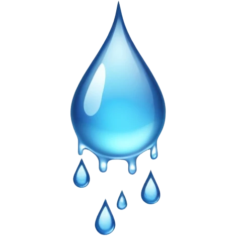 Water droplets dripping  emoji