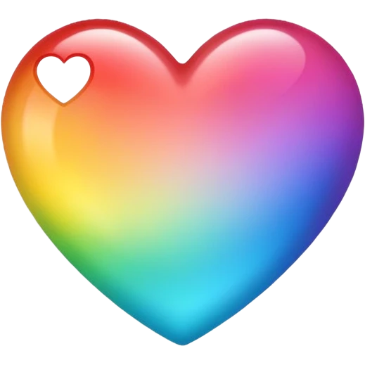 heart with a rainbow gradient emoji