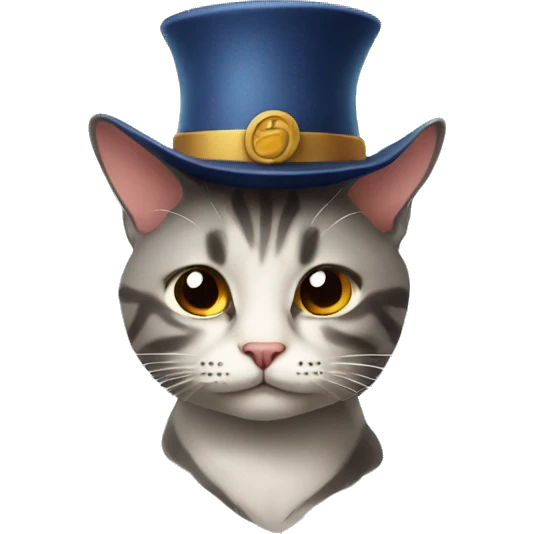 Cat with a hat emoji