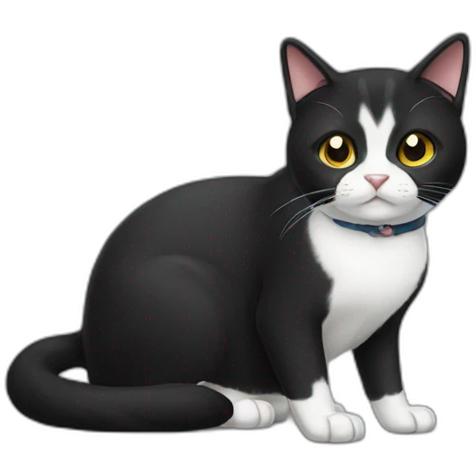 tuxedo cat emoji