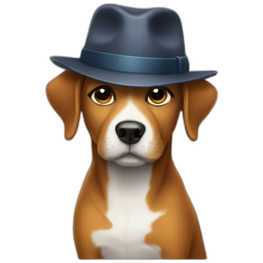 Dog detective emoji