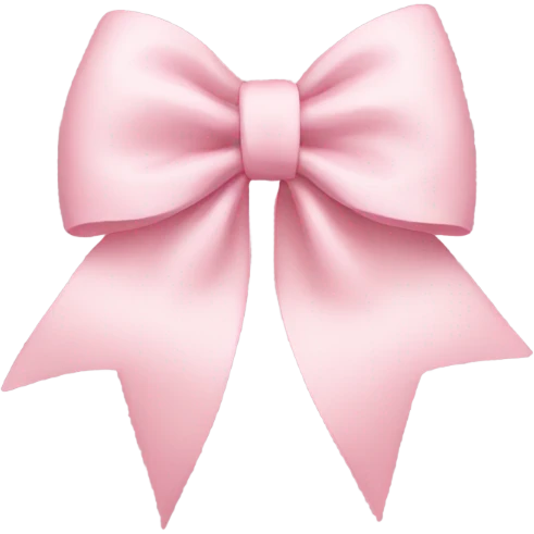 light pink bow emoji