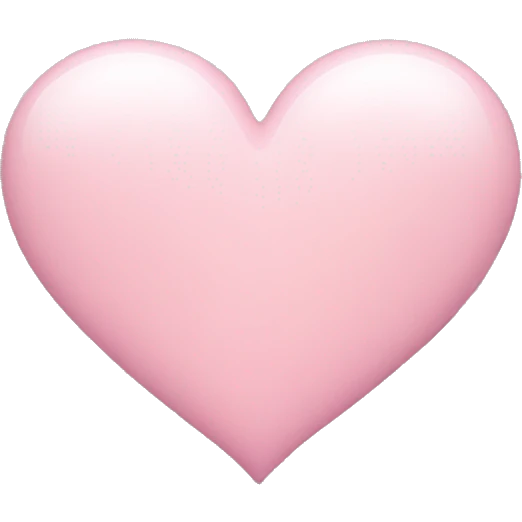 Light pink heart emoji