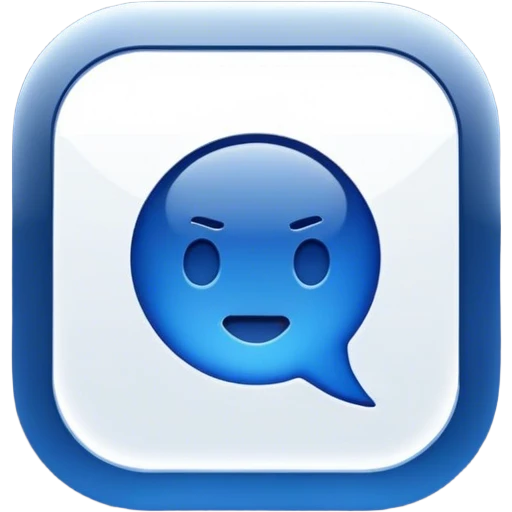 dark bluemessage emoji