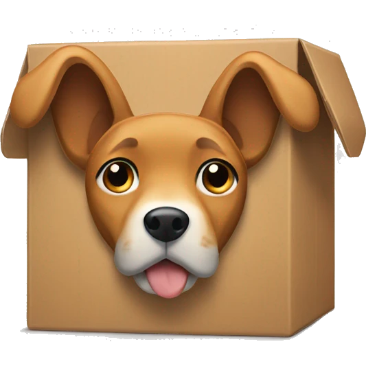 Box closed with dog ears emoji
