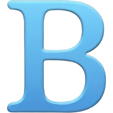 The letter b lowercase being crossed off emoji