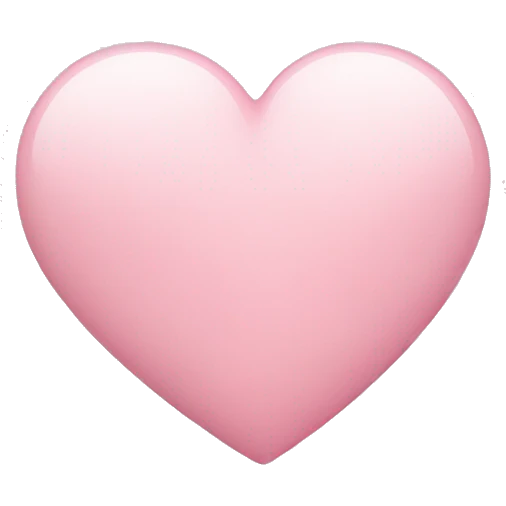 Light pink heart emoji