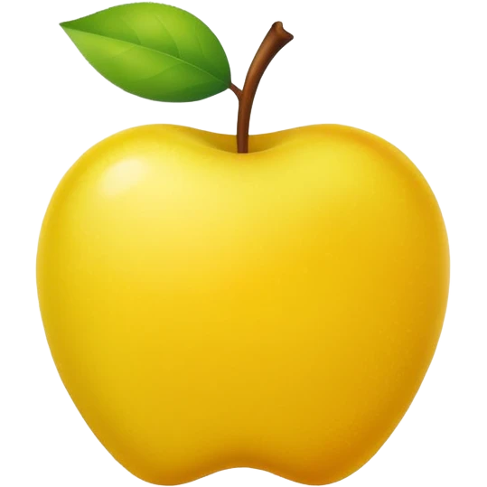 🍏 but yellow emoji