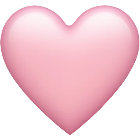 Light pink heart emoji
