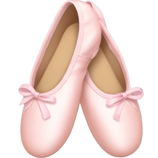 Pale pink ballet shoes emoji