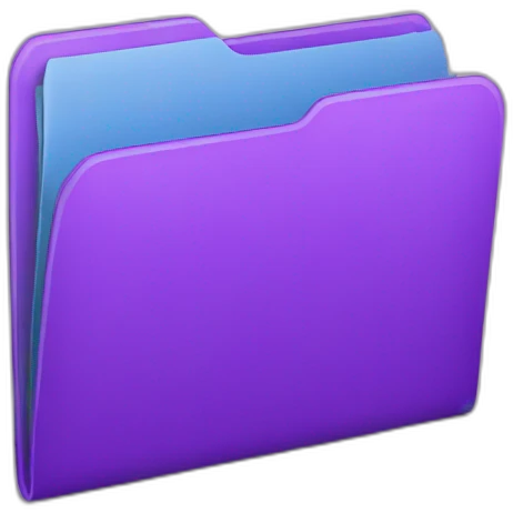 purple folder emoji