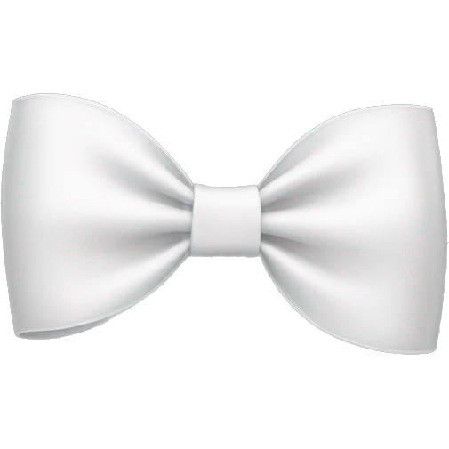 white bow emoji
