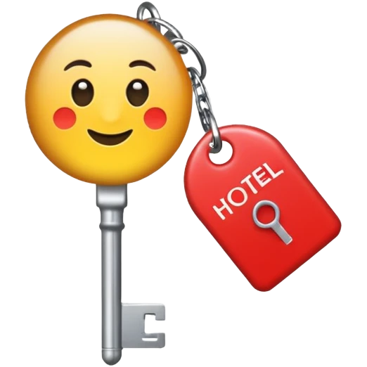 hotel room key emoji