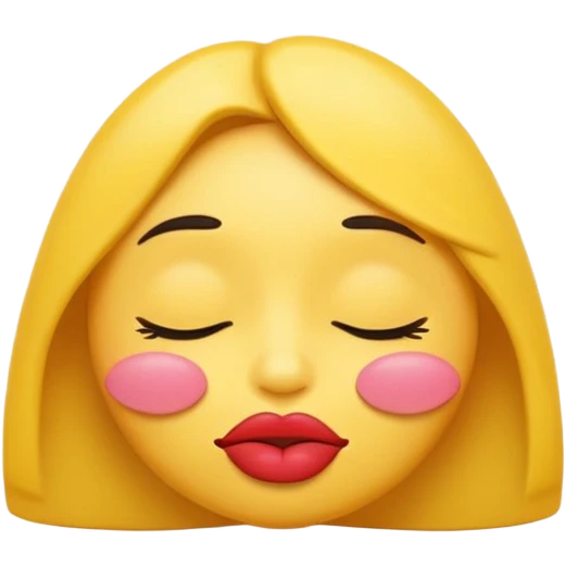 Make me an emoji sticking out his lips and closing his eyes emoji