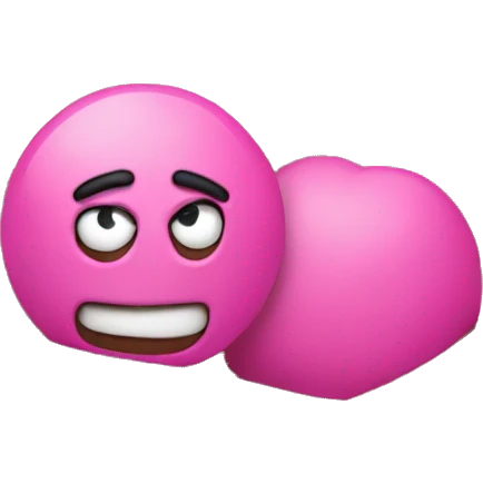 white text saying nah hoe in a pink box emoji