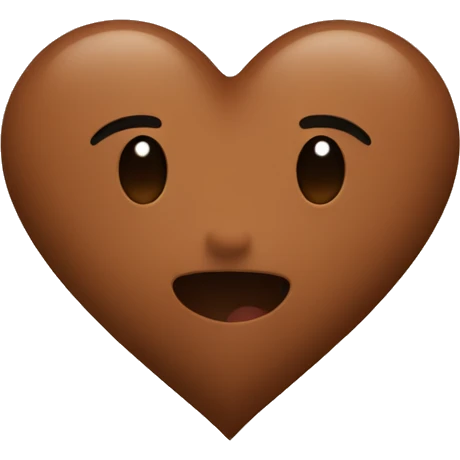 Brown heart emoji