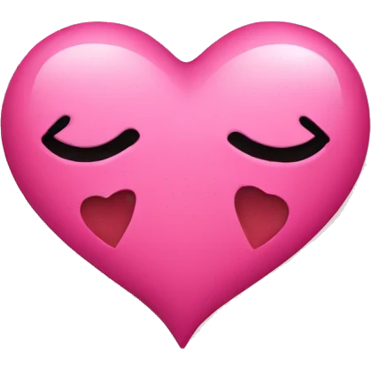 pink heart with a kiss inside emoji