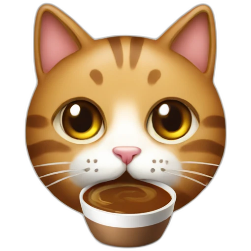 coffee-cat emoji