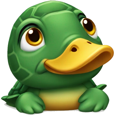 Turtle duck emoji