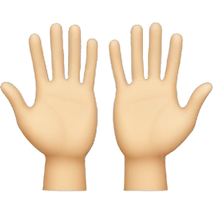 Two clapping hands emoji