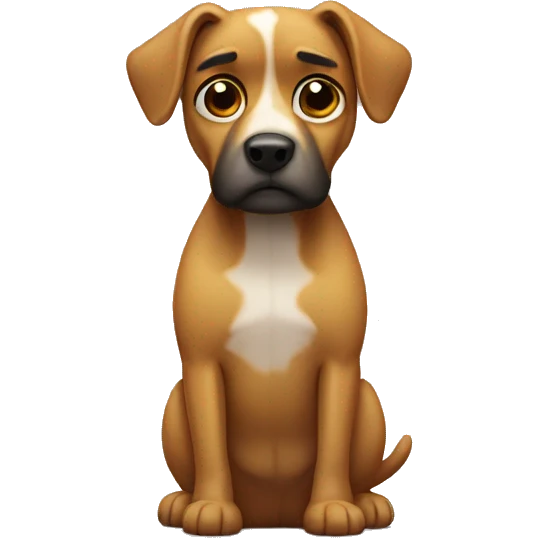 Very sad dog emoji