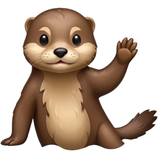 otter swims emoji