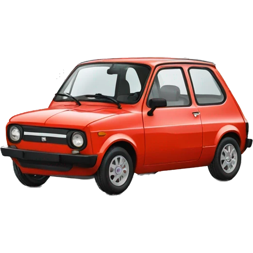 friendly little Fiat 126 emoji