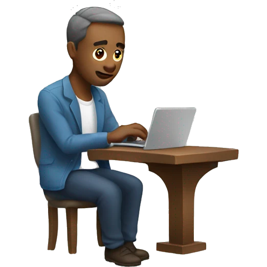 man checking his email emoji