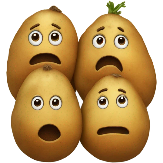 three potatos emoji