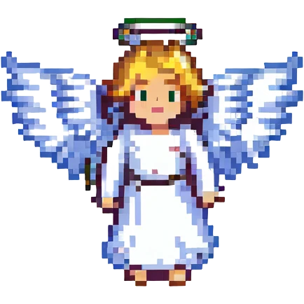 angel with wings and halo emoji