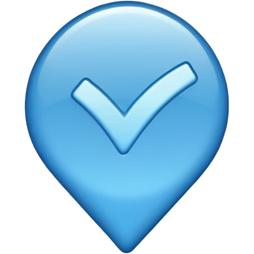 Blue tick mark emoji