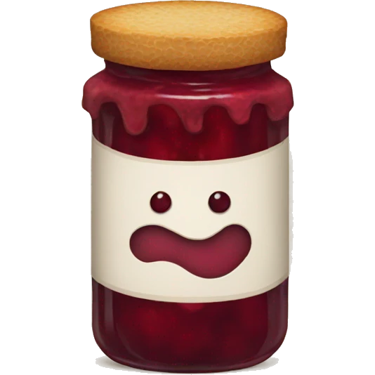 Jam on a perfect circle form emoji