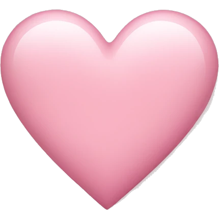 Light pink heart  emoji