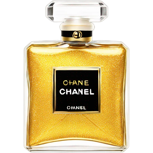 Chanel perfume gold emoji