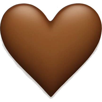 Brown heart emoji
