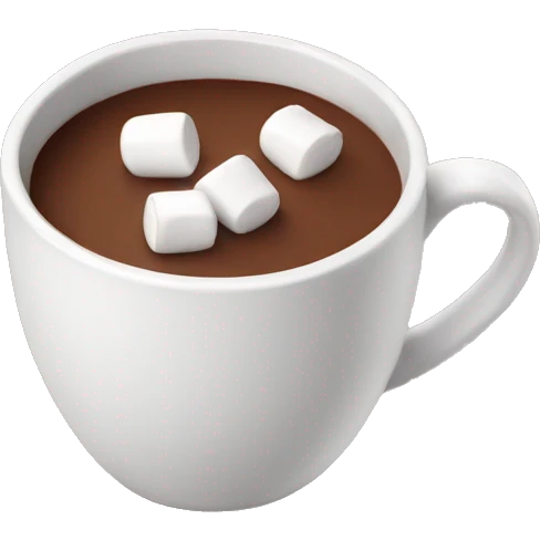 Hot chocolate with marshmallows emoji