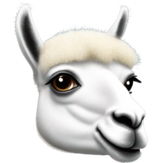 Sparkly lama emoji