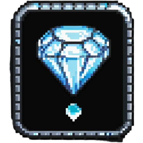 YouTube diamond play button award badge in pixel art style emoji