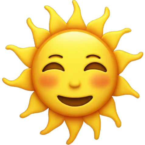 Sun emoji