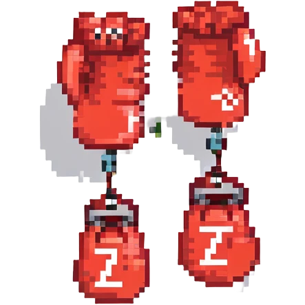 красные боксерские перчатки с надписью "23", no background emoji
