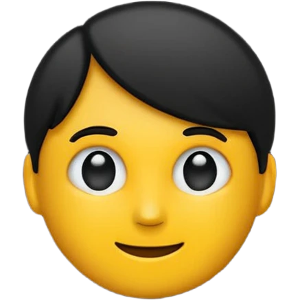  emoji style from top down view, simplified but accurately recognizable silhouette, centered and isolated emoji